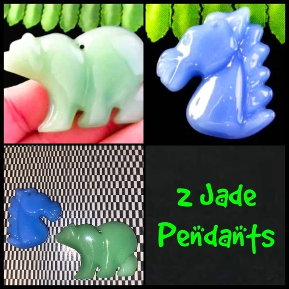 Jewelry - TWO Jade pendants